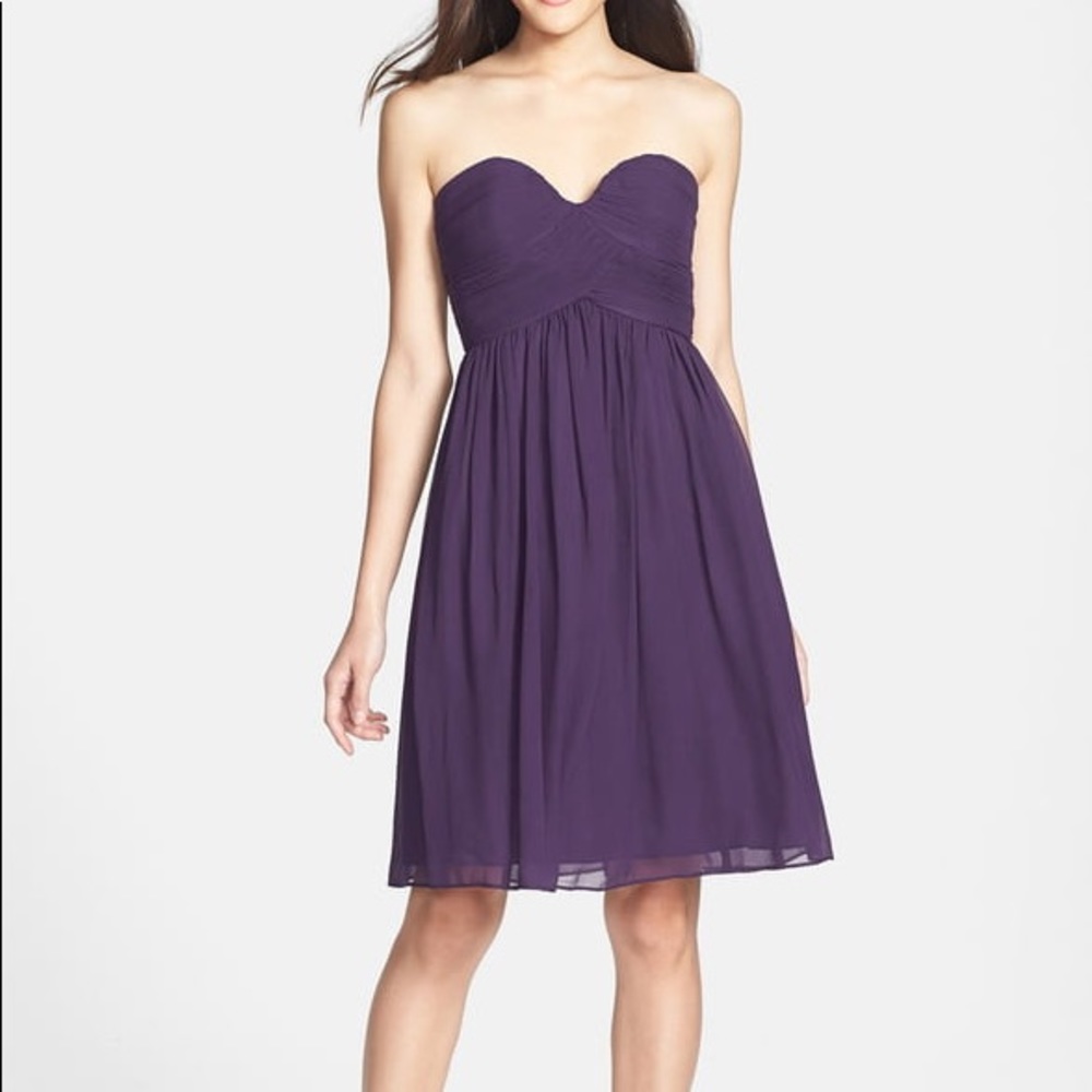 Donna Morgan Chiffon Strapless Dress (Nordstrom’s)